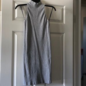 Bebe stretchy dress, sparkly silver